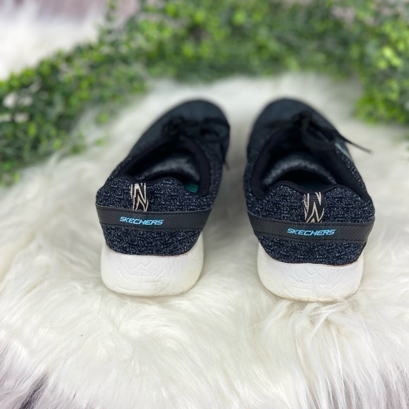 𝅺SKECHERS Women's Charcoal Sneakers size 6.5 - Picture 3 of 7